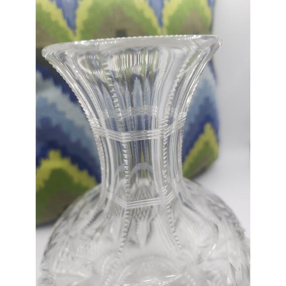 Antique Americsm Brilliant Cut Glass Water Carafe - Picture 5 of 8